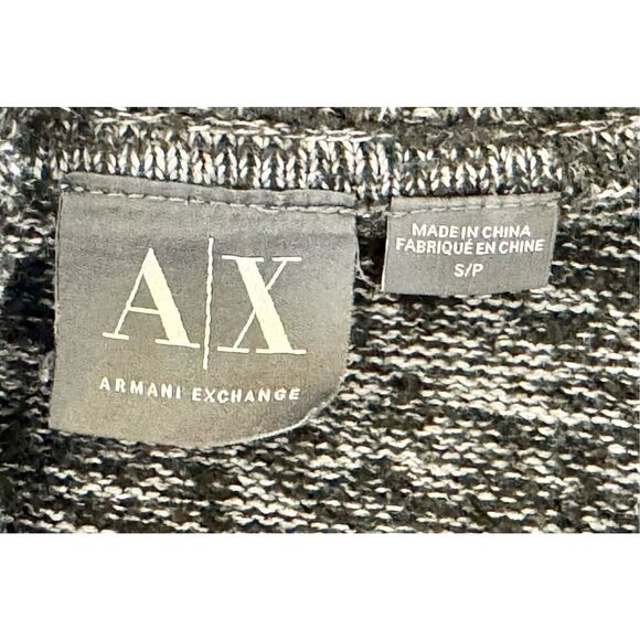 Armani Exchange Alpaca Wool Blend High Collar Quarter Zip Men's Sweater Small - Picture 7 of 12